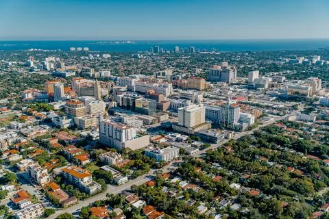 Aerial Views of Sofia Coral Gables Foto stock