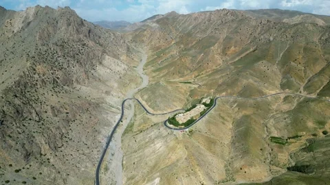 Aerial Views of Tera Pass Stock Footage 274533282