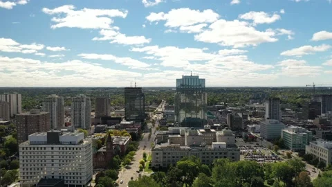 Aerial vision of the city Stock Footage 213470935