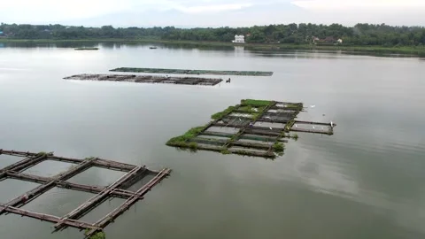 Aerial Waduk Cengklik Boyolali Stock Footage 324934341