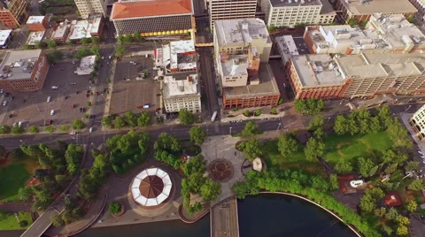 Aerial Washington Spokane Stock Footage 55759989
