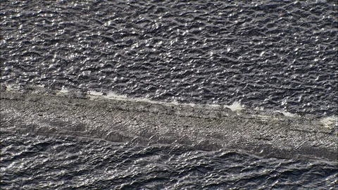 Aerial of water falling down the dam wall, Howden and Derwent Dams Stock Footage 109149940