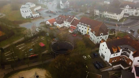 Aerial Water Tower Stock Footage 103875134