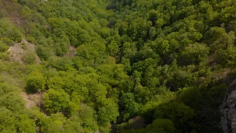 Aerial of a waterfall Stock Footage 107182153