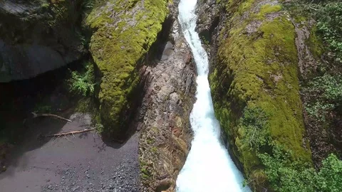 Aerial of waterfall 動画素材 111032528