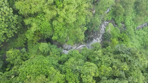 Aerial waterfall Stock Footage 169992649