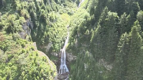Aerial waterfall landscape Stock Footage 240776029