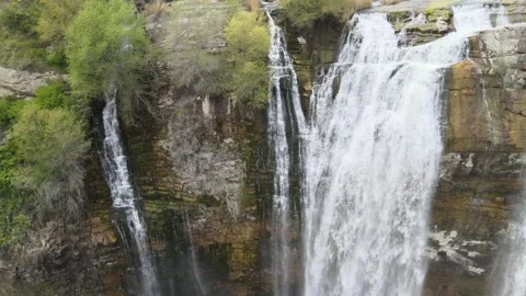 Aerial waterfall nature Vídeo Stock 240189210