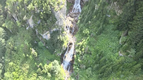 Aerial waterfall nature Stock-Footage 240775432