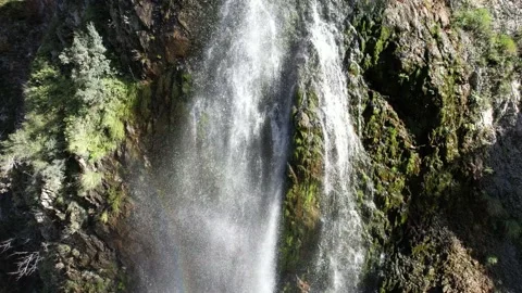 Aerial waterfall view Stock Footage 223610365