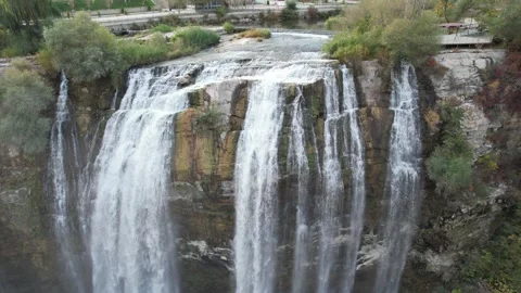 Aerial waterfall view Stock-Footage 258485453
