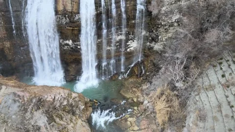 Aerial waterfall view Stock-Footage 262947275