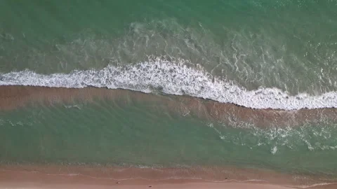 Aerial wave and sand Stock-Footage 326824522