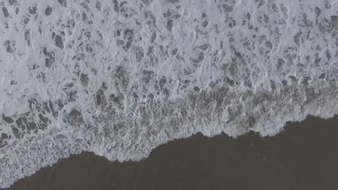Aerial Waves Crashing Video stock 81970981