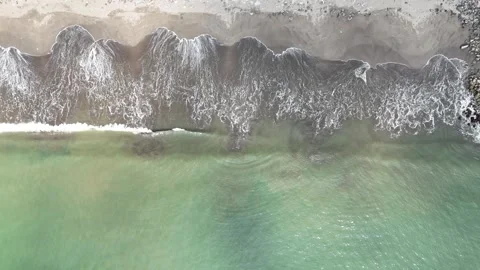 Aerial Waves sea Stock Footage 259474798