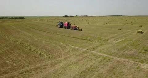 Aerial Wide of a Bailor (2) Stock Footage 221861111