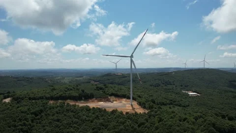 Aerial wind energy Stock Footage 201886107