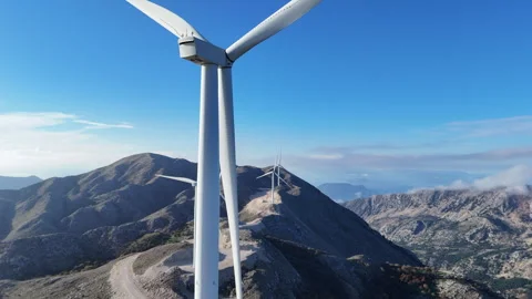 Aerial wind farm. Stock Footage 320244339