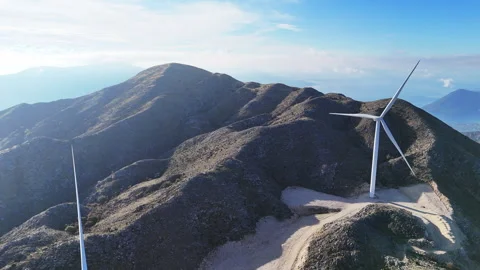 Aerial wind farm. Stock Footage 320244820