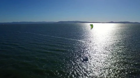 Aerial - Windsurfers Video stock 81834941