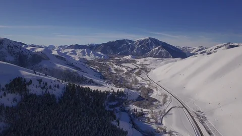 Aerial Winter 10 库存影片 94009639