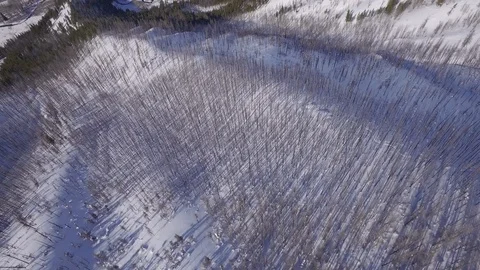 Aerial Winter 2 库存影片 94000343