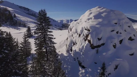 Aerial Winter 7 库存影片 94010030