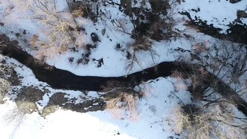 Aerial Winter Stock Footage 294966531