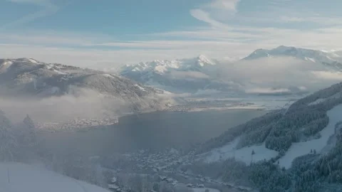 Aerial Winter Magic: Capturing Austria's Beauty in 4K Stock Footage 274810016