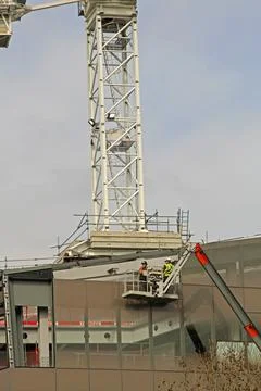 Aerial Work Platform Crane Stock Photos