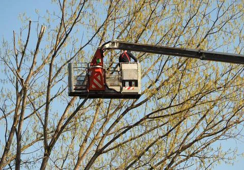 Aerial work platform Stock Photos