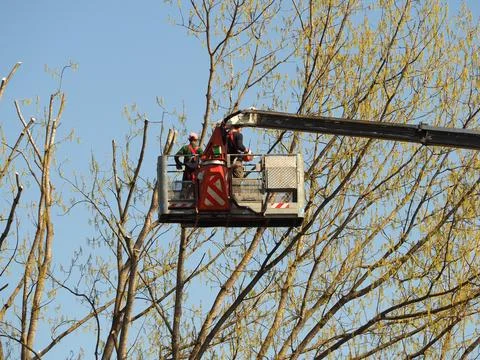 Aerial work platform Stock Photos