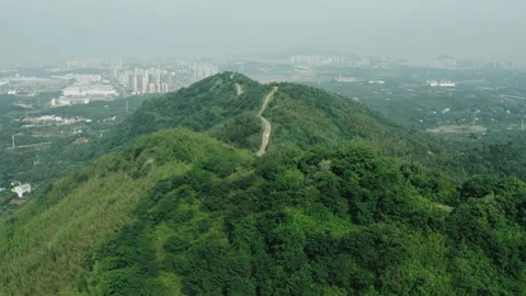Aerial Wu mountain in Changsha Stock Footage 167199136