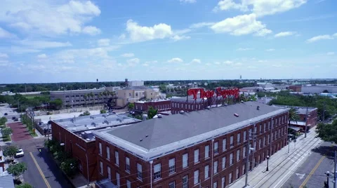 Aerial of Ybor in Florida Stock Footage 64121623