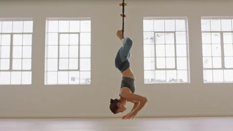 Anti-gravity Yoga. Monkey pose | Anti gravity yoga, Monkey pose, Yoga