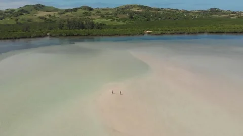 Aerial/Drone shot of beach in Philippines Stock Footage 203969760