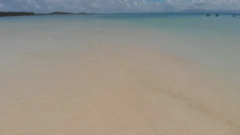 Aerial/Drone shot of beach in Philippines Stock Footage 203969771