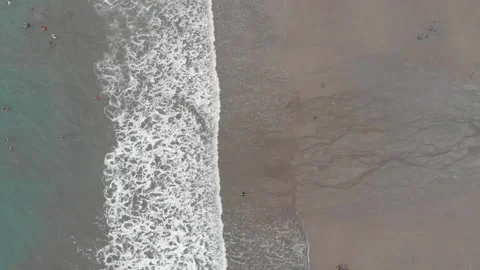 Aerial/Drone shot of beach in Philippines Stock Footage 204030092