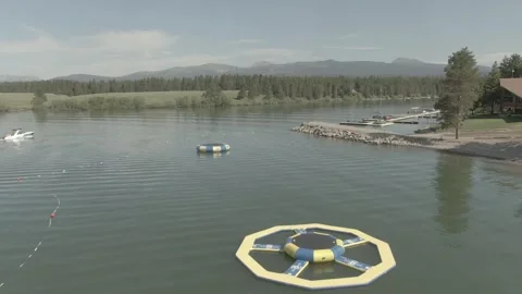 Aerial/Drone Shot Empty Dock Stock Footage 274251127