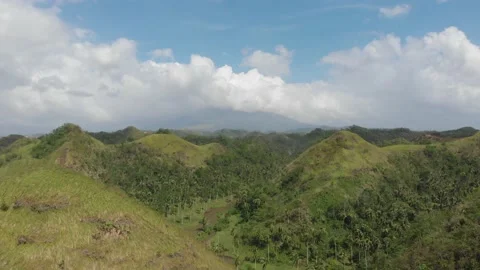 Aerial/Drone shot of mountains in Philippines Stock Footage 203969959