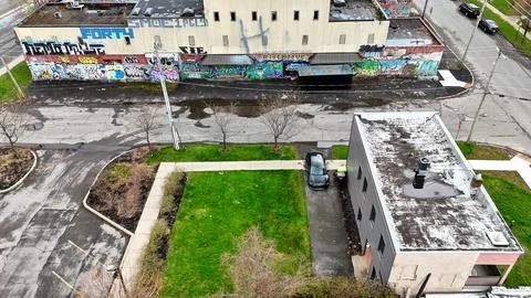 Aerially - Syracuse, NY Stock Photos