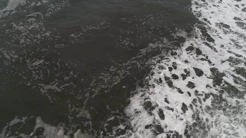 Aerials black sand beach 動画素材 100738033