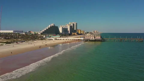 Aerials Daytony Beach Stock-Footage 155134955