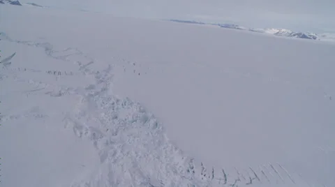 Aerials of disappearing Ice Shelves 15, Antarctica Stock Footage
