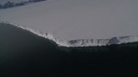 Aerials of disappearing Ice Shelves 3, Antarctica Stock Footage