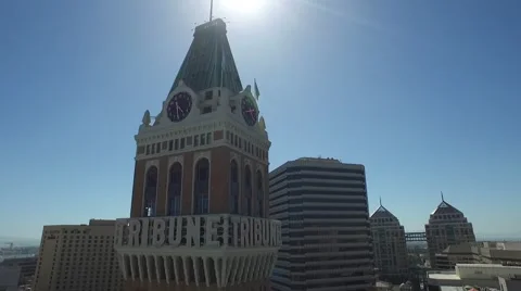 Aerials of Downtown Oakland Stockbeeldmateriaal 53174875