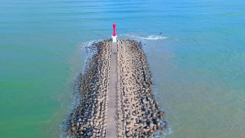 Aerials lighthouse Stock Footage 83992842