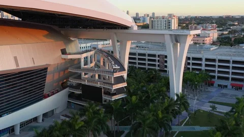 75 Aerial Marlins Stadium Stock Video Footage - 4K and HD Video