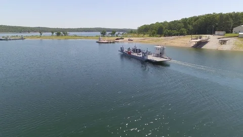Aerials of the peel ferry #2 Video stock 94554330
