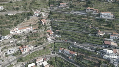 Aerials Scaling the hillside Stock Footage 312242660